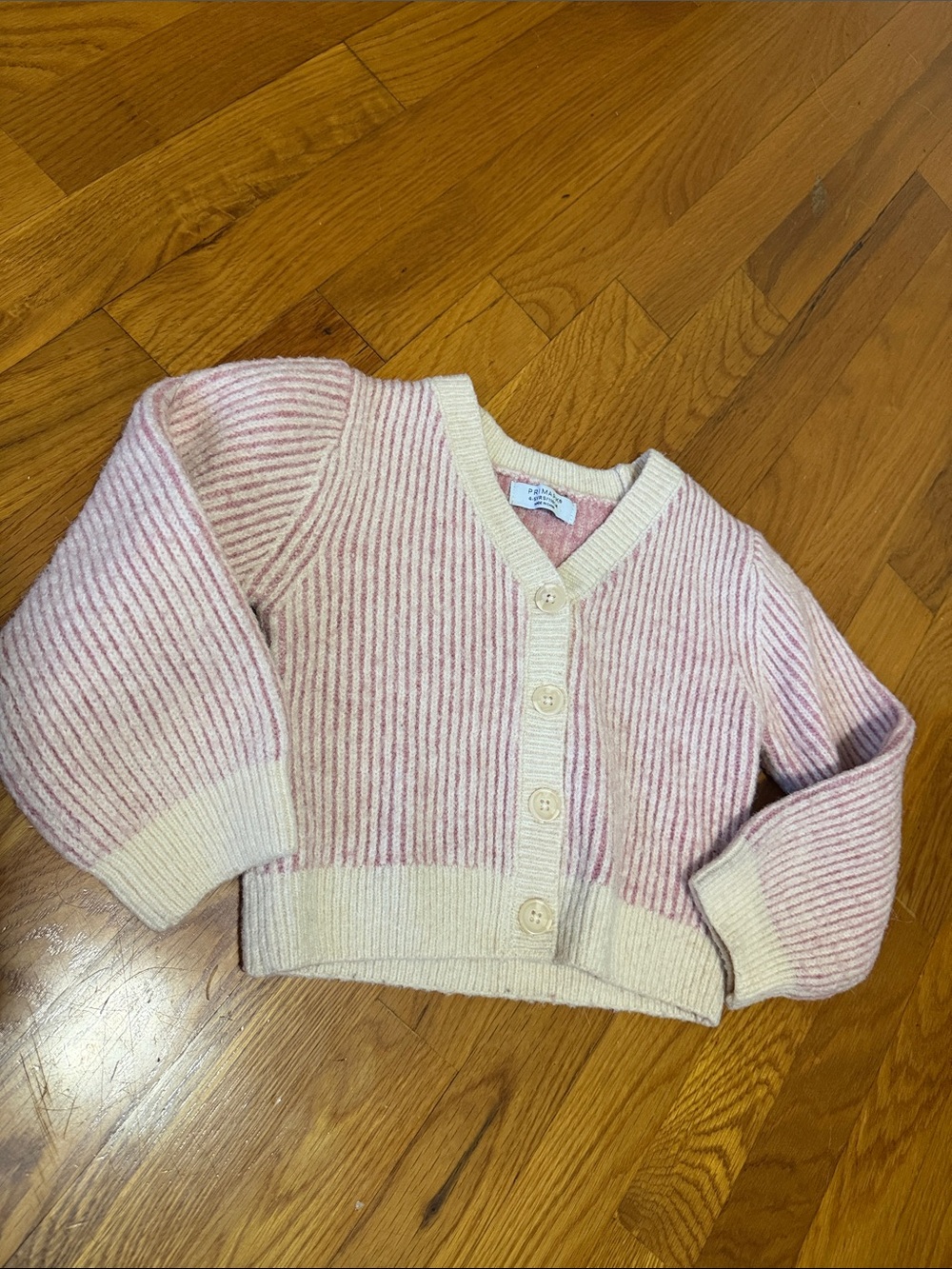 Girls Ribbed Button-Front